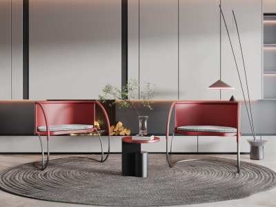 现代休闲椅3D模型下载